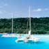 island sailboat stock photography